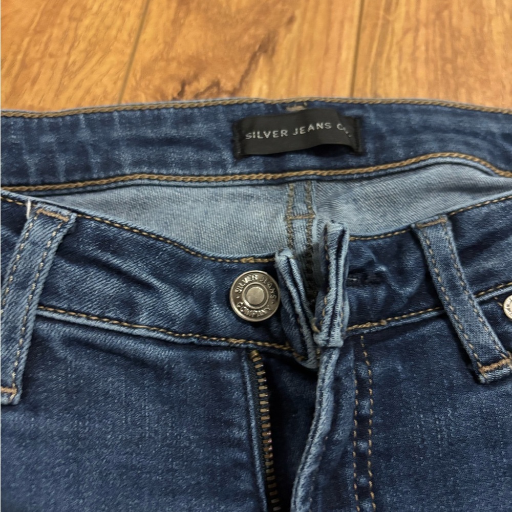 Silver Jeans Women's High Rise Dark Blue Denim